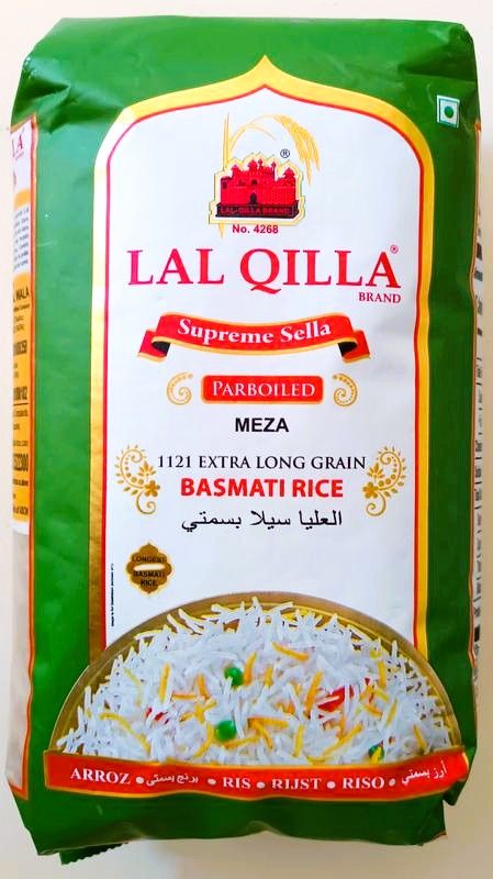 Рис Басматі "Lal Qilla" Extra long пропарений, 1кг (20 шт/ящ)