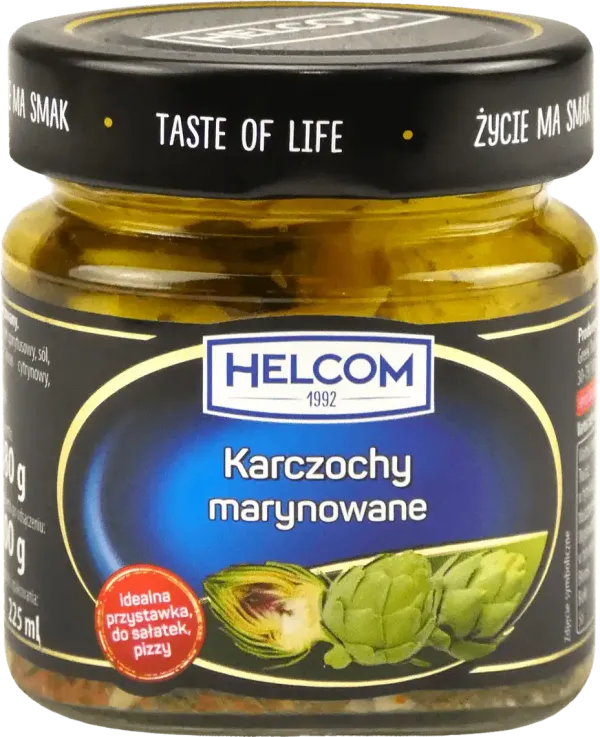Артишоки мариновані "Helcom", 225 мл (8 шт/ящ)