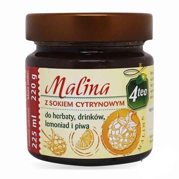 Малина з лимонним соком "4Tea", 220g (8 шт/ящ)