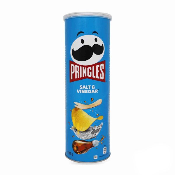 Чіпси сіль та оцет "PRINGLES" Salt & Vinegar, 165g (19 шт/ящ)