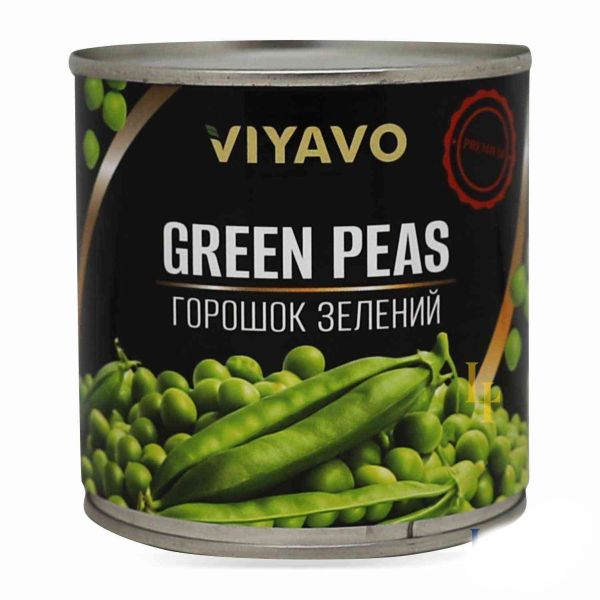 Горошок зелений "VIYAVO" premium, 420г (12 шт/ящ)
