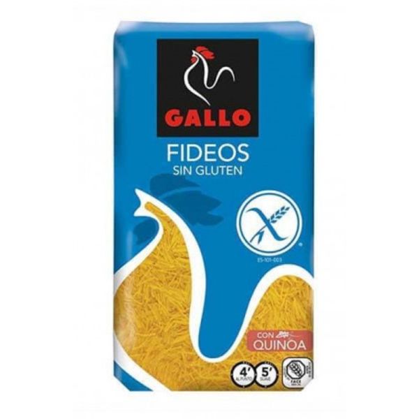Макаронні вироби Вермішель "Gallo" Fideos Sin Gluten без глютену, 450г (12 шт/ящ)