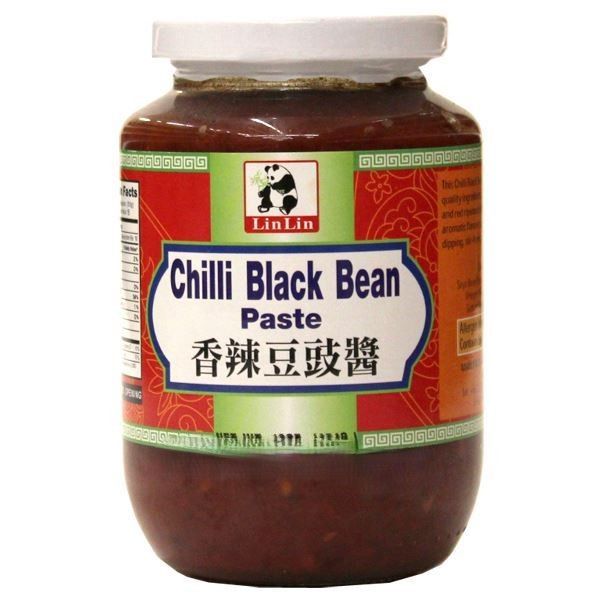 Паста з чорних бобів з перцем чилі "LinLin" Chilli black bean paste, 500 г (24 шт/ящ)