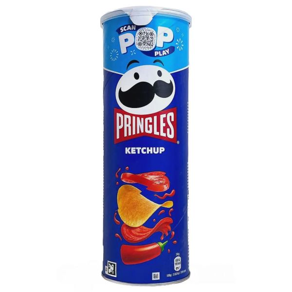 Чіпси картопляні "PRINGLES" Ketchup зі смаком кетчупу, 165g (19 шт/ящ)