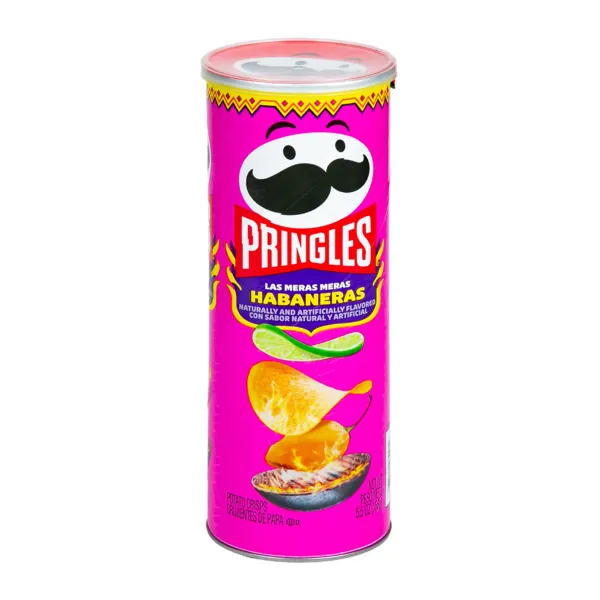 Чіпси американські з перцем Хабанеро "Pringles" USA Las Meras Habaneras, 158g (14 шт/ящ)