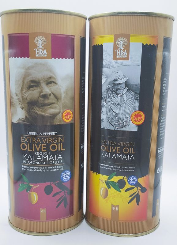 Оливкова олія "HPA" region Kalamata Peloponnese extra virgin olive oil Греція, 1л (10 шт/ящ)