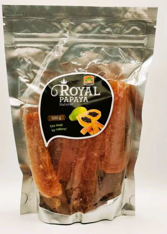 Папайя натуральна сушена "Royal" без цукру, 500г (12 шт/ящ)