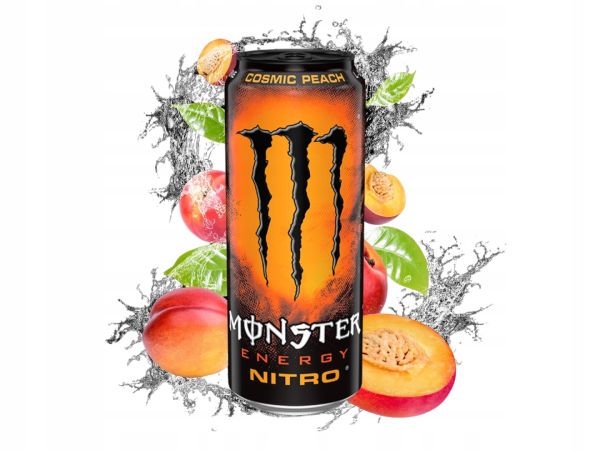 Енергетичний безалкогольний напій "Monster Energy" Nitro Cosm Peach Космічний Персик, 500мл (12 шт/ящ)