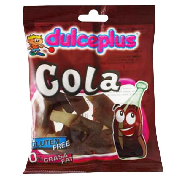 Желейні цукерки без глютену "Dulceplus" Кола в цукрі, 100г (12 шт/ящ)