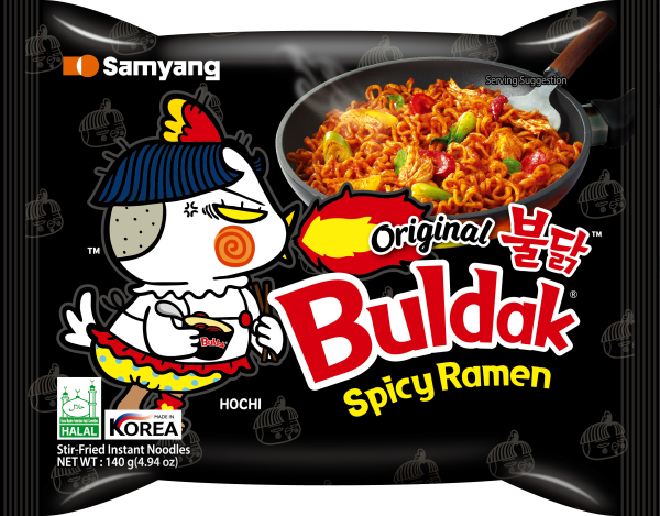 Локшина рамен швидкого приготування "Buldak" Hot Chicken flavor ramen з куркою, 140g (5 шт/ящ)