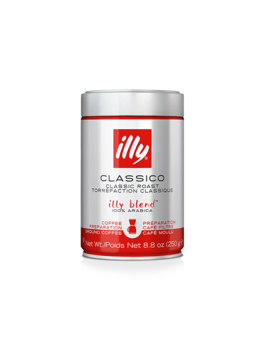 Кава мелена середнього обсмаження "illy" Classico Filter Coffee, 250г (6 шт/ящ)