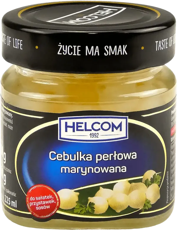 Цибуля "HELCOM" перлинна маринована, 180g (8 шт/ящ)