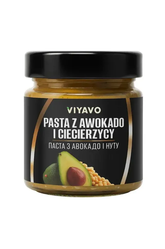 Паста з авокадо та нуту "VIYAVO" без глютену, 225ml (8 шт/ящ)