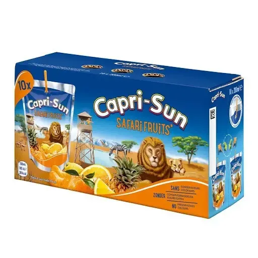 Сік дитячий "Capri-Sun" Safari Fruits Мультифрукт, 2л (10 х 200 мл)