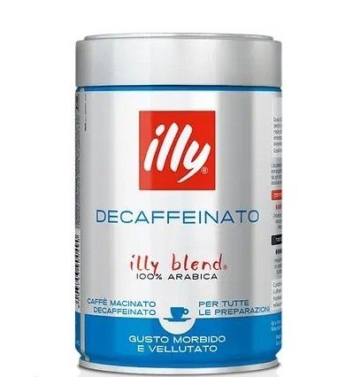 Кава мелена "ILLY" Espresso Decaffeinato без кофеїну, 250г (6 шт/ящ)