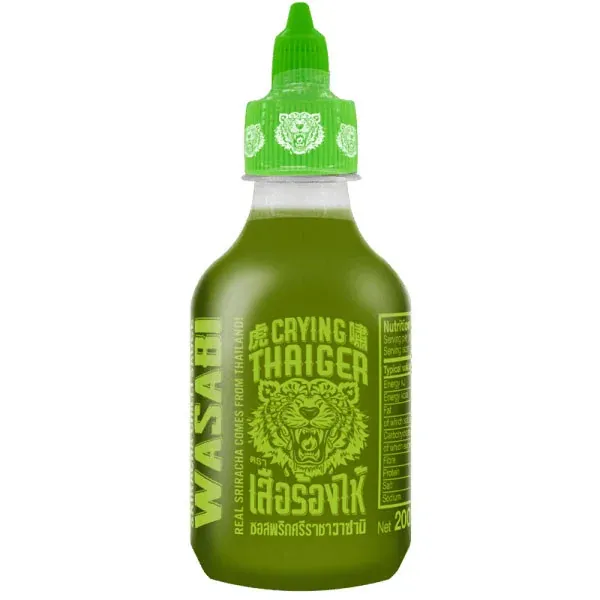 Соус Шрірача з Васабі "Crying Thaiger" Sriracha Chilli Sause Wasabi, 505 г (12 шт/ящ)