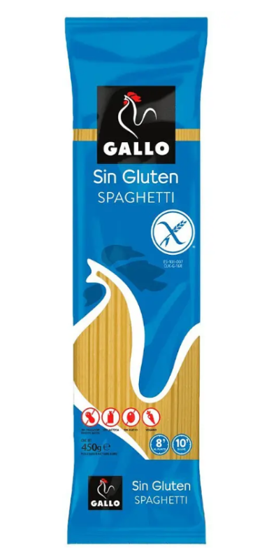 Макаронні вироби Спагетті "Gallo" Spaghetti Sin Gluten без глютену, 450г (12 шт/ящ)
