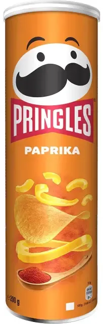 Чіпси зі смаком паприки "PRINGLE" Paprika, 165g (19 шт/ящ)