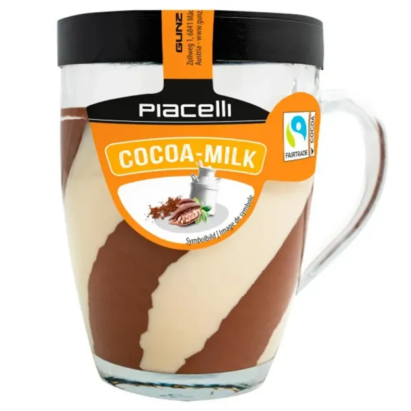 Шоколадна крем-паста "Piacelli" Hazelnut cream duo крем-нуга з горіхово-ванільним смаком, 300g (6 шт/ящ)