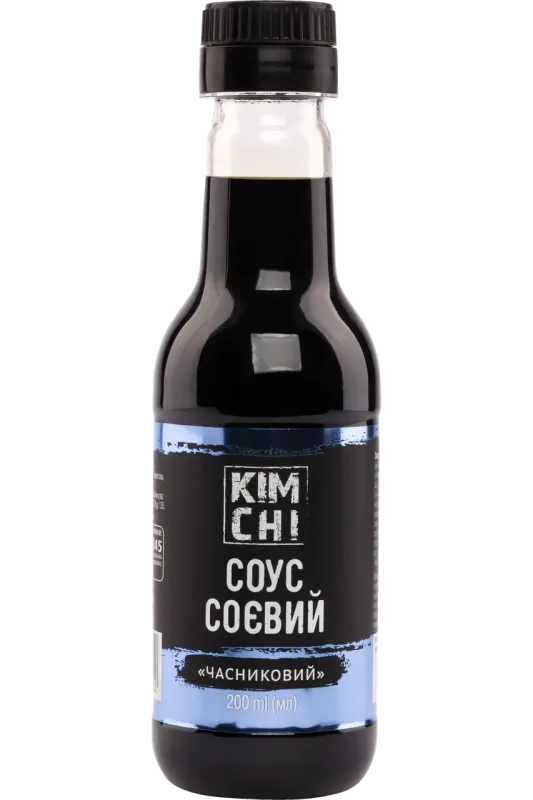 Соус соєвий "КІМ СНІ" зі смаком часнику, 200мл (12 шт/ящ)