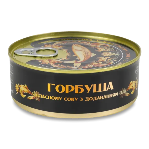 Горбуша у власному соку "Craft Fish" з додаванням олії, 240 г (48 шт/ящ)