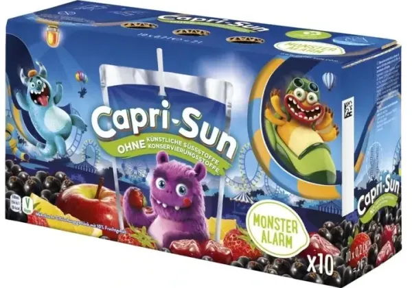 Сік дитячий "Capri-Sun" Monster Alarm Мультифрукт, 2л (10 х 200 мл)