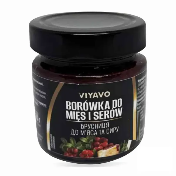 Соус "VIYAVO" Брусниця для м'яса та сирів, 225ml (8 шт/ящ)