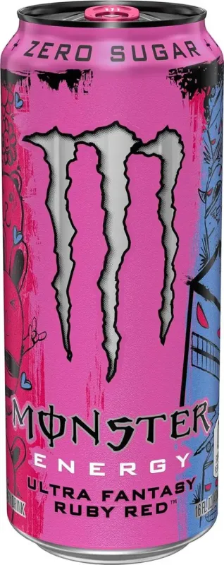 Енергетичний напій "Monster Energy" Ultra Ruby Red зі смаком червоного грейпфрута, 500мл (12 шт/ящ)