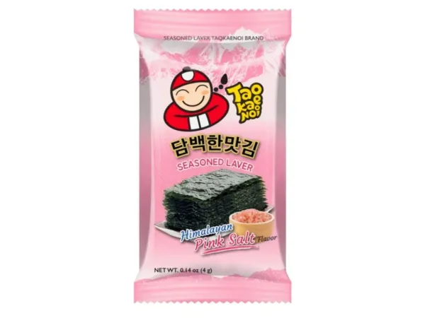 Водорості сушені Норі "Tao Kae Noi" Himalayan Pink Salt Flavor Гімалайська сіль, 4g (60 шт/ящ)