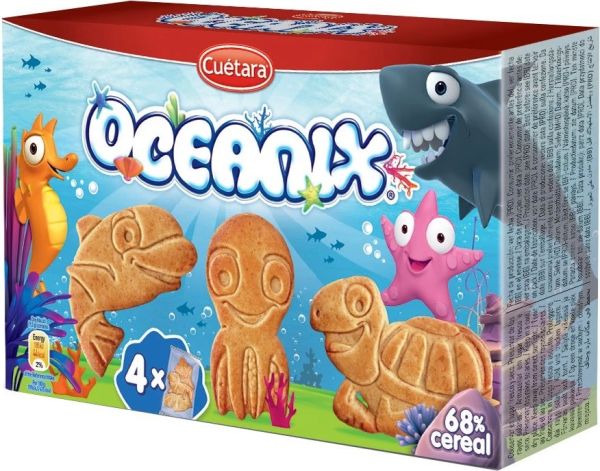 Печиво бісквітне "Cuetara" Oceanix Сereals зі злаками, 110г (10 шт/ящ)