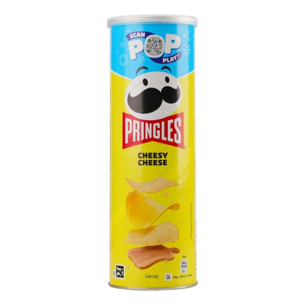 Чипси зі смаком сиру "PRINGLES" Cheesy Cheese, 165g (19 шт/ящ)