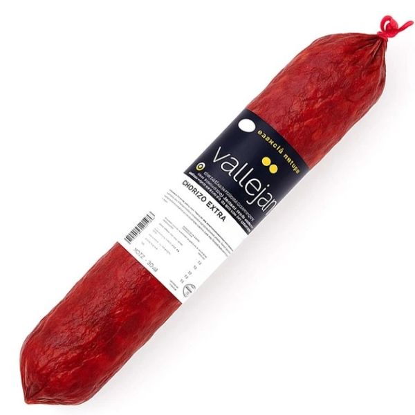 Ковбаса салямі чорізо пікантна "Vallejan" Chorizo Extra Picante сиров'ялена 500г, Іспанія (12 шт/ящ)
