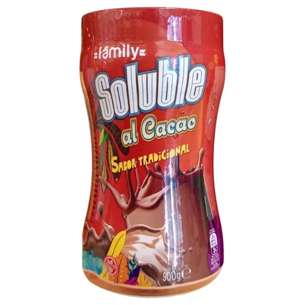 Гарячий шоколадний напій "Family" Soluble al Cacao без глютену, 900г (6 шт/ящ)