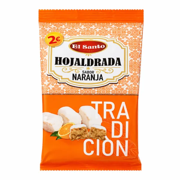 Печиво "El Santo" Hojaldradas зі смаком апельсину, 180г (24 шт/ящ)