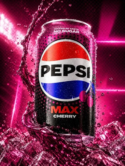 Напій газований "Pepsi" Zero Sugar Max Cherry без цукру, 330 мл (24 шт/ящ)