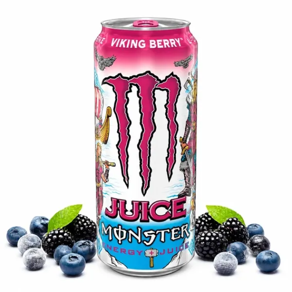 Енергетичний напій "Monster Energy" Juice Viking Berry зі смаком Лісових ягід, 500мл (12 шт/ящ)