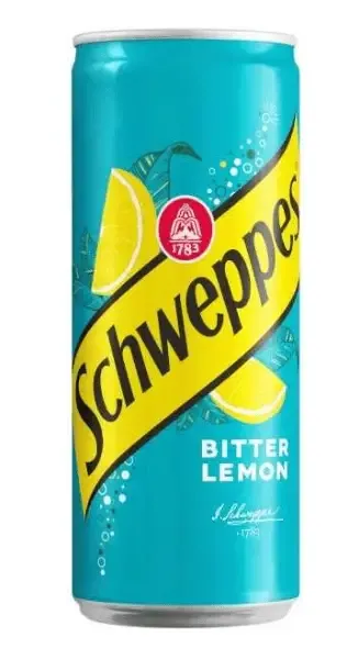 Напій газований безалкогольний "Schweppes" Bitter Lemon гіркий лимон, 330ml (24 шт/ящ)