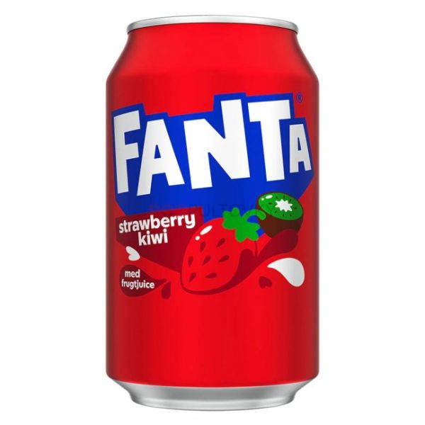 Напій безалкогольний "Fanta" зі смаком полуниці та ківі, 330мл (24 шт/ящ)