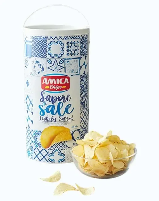 Чипси картопляні зі зменшеним вмістом солі "Amica" Sapore di Sale 325g, Італія (6 шт/ящ)