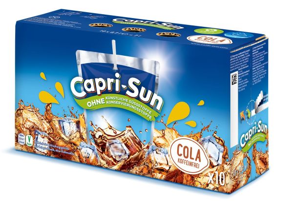 Сік дитячий "Capri-Sun" Cola зі смаком Кока-коли без кофеїну, 2л (10 х 200 мл)