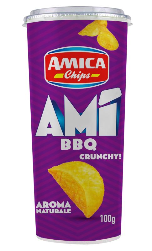 Чіпси картопляні "Amica" Tuba BBQ з соусом барбекю, 100g (16 шт/ящ)