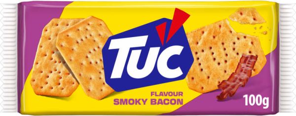 Крекер солений "TUC" Bacon зі смаком бекону, 100g (24 шт/ящ)