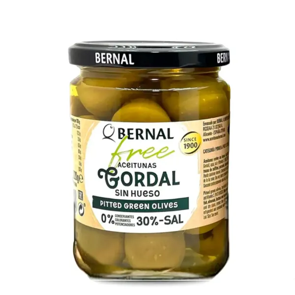 Оливки гіганти "Bernal" без кісточки і без оцту, 436г (12 шт/ящ)