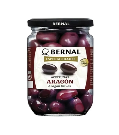 Оливки в'ялені "Bernal" Aragon з кісточкою, 250г (12 шт/ящ)
