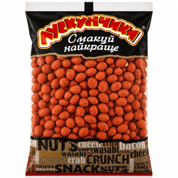 Арахіс кранч в хрусткій скоринці "Uko Snek" зі смаком Мексиканський соус, 1кг (14 шт/ящ)