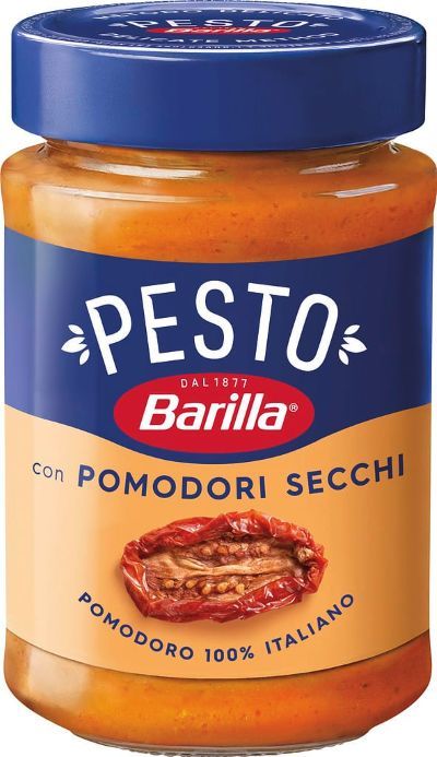 Соус песто "Barilla" на основі в'ялених томатів, 200г (12 шт/ящ)