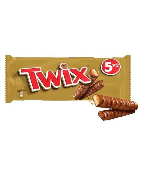 Шоколадний батончик 5-pack*50g "TWIX" Twin печиво з карамеллю у молочному шоколаді, 250g (18 шт/ящ)