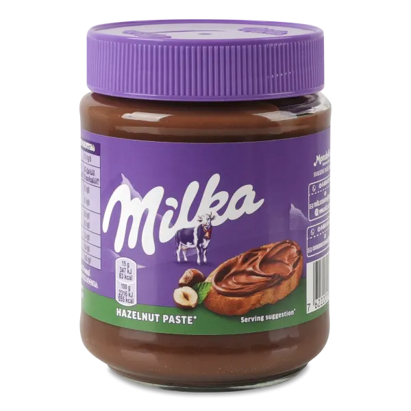 Горіхова крем-паста "Milka" Hazelnut Creme, 600г (6 шт/ящ)