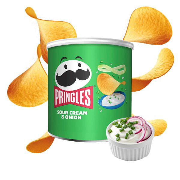 Чіпси "PRINGLES" Sour Cream & Onion mini, 40g (12 шт/ящ)
