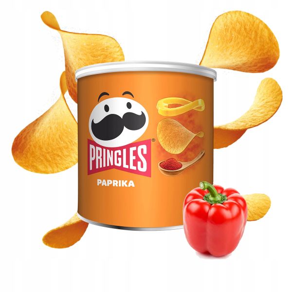 Чіпси картопляні "PRINGLES" Paprika mini зі смаком паприки, 40g (12 шт/ящ)